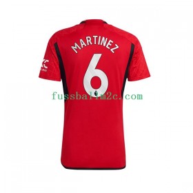 Fußballtrikots Manchester United Lisandro Martinez 6 Heim Trikotsatz 2023-2024